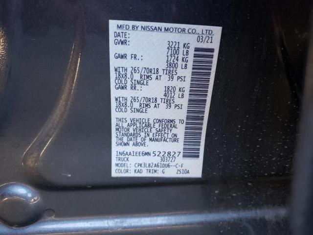 2021 NISSAN TITAN S - 1N6AA1EE6MN522827