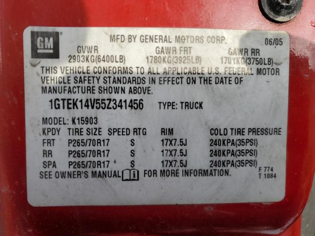1GTEK14V55Z341456 GMC New Sierra K1500