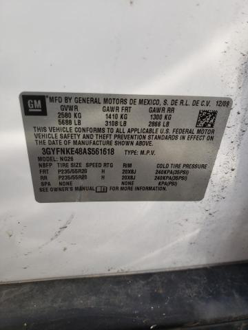 3GYFNKE48AS561618 Cadillac Srx Premium Collection