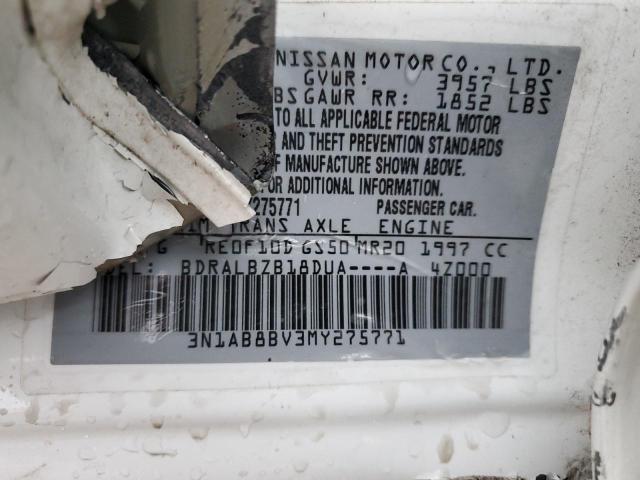 3N1AB8BV3MY275771 Nissan SENTRA S