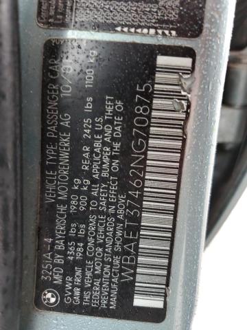 WBAET37462NG70875 BMW 325 I