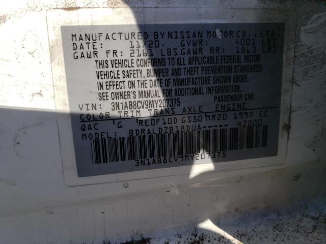 2021 NISSAN SENTRA SV 3N1AB8CV9MY207375