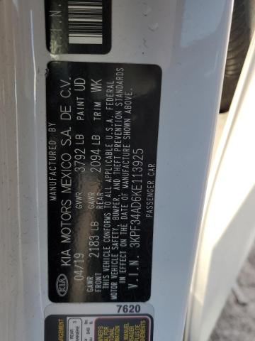 2019 KIA FORTE GT L - 3KPF34AD6KE113925