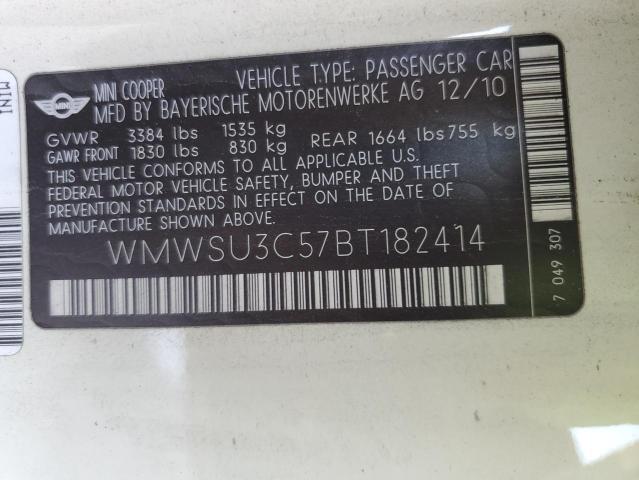 WMWSU3C57BT182414 Mini Cooper