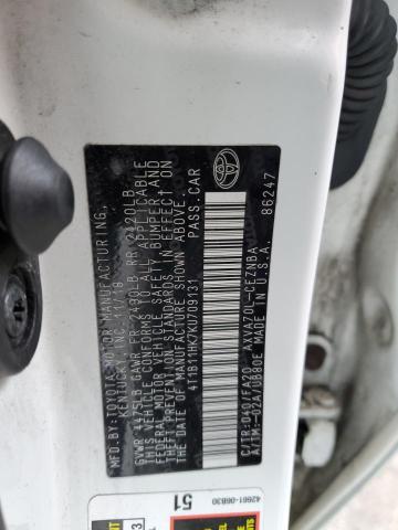 2019 TOYOTA CAMRY L - 4T1B11HK7KU709131