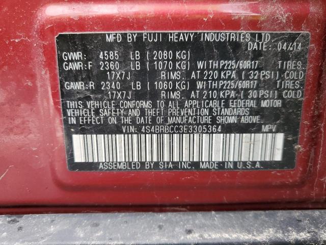 4S4BRBCC3E3305364 Subaru Outback 2.5i Premium