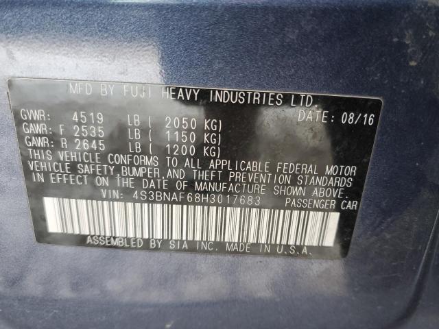 4S3BNAF68H3017683 Subaru Legacy 2.5i Premium