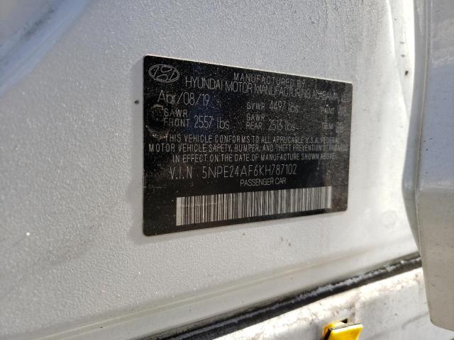 2019 HYUNDAI SONATA SE 5NPE24AF6KH787102