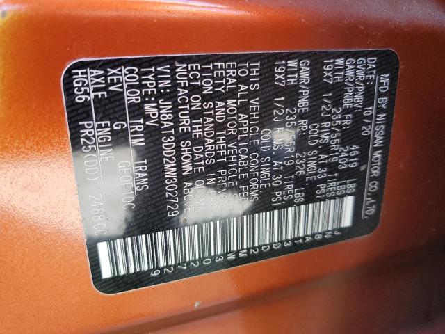2021 NISSAN ROGUE PLAT JN8AT3DD2MW302729