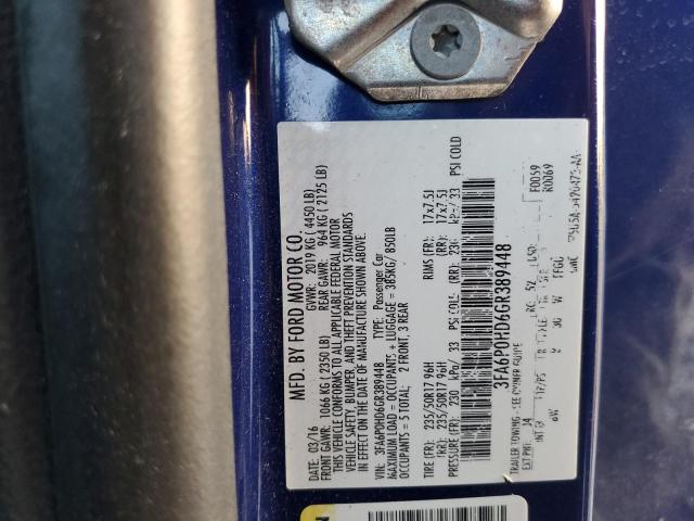 2016 FORD FUSION SE 3FA6P0HD6GR389448