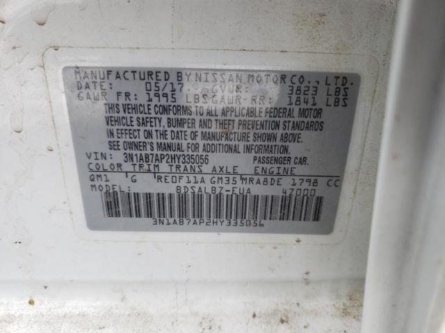 3N1AB7AP2HY335056 Nissan SENTRA S