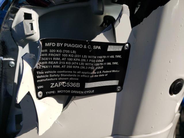 2015 VESPA PRIMAVERA - ZAPC536B4F5100766