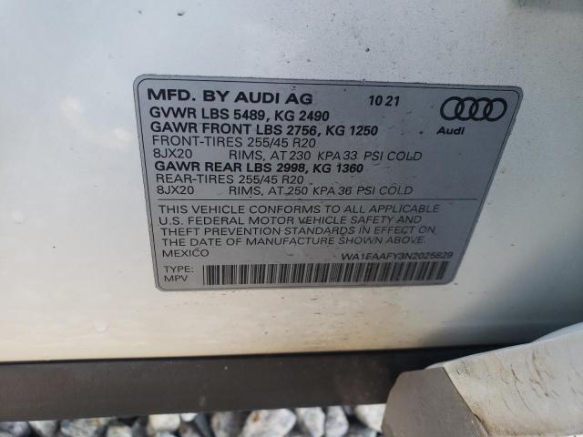 2022 AUDI Q5 PRESTIG - WA1FAAFY3N2025829