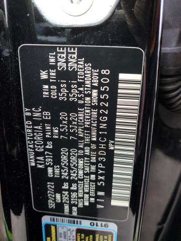 5XYP3DHC1NG225508 KIA Telluride Ex