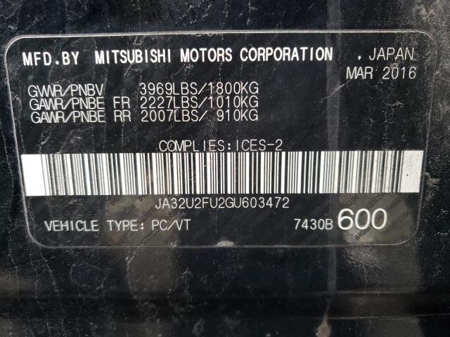 2016 MITSUBISHI LANCER ES - JA32U2FU2GU603472