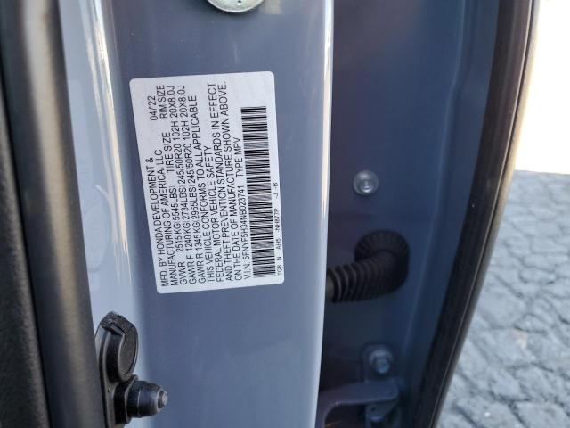 2022 HONDA PILOT SPOR - 5FNYF5H34NB023741