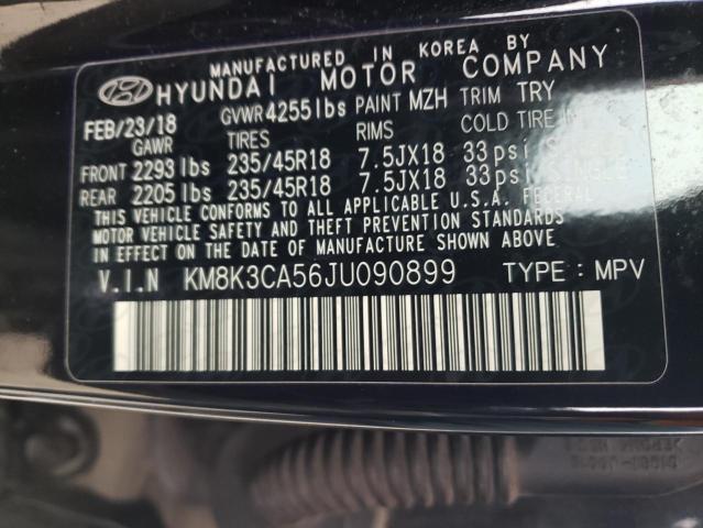 2018 HYUNDAI KONA LIMIT - KM8K3CA56JU090899