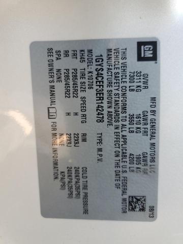 1GYS4CEF3ER142478 Cadillac Escalade Premium
