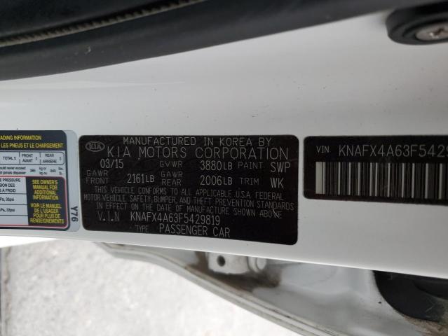 KNAFX4A63F5429819 KIA FORTE LX