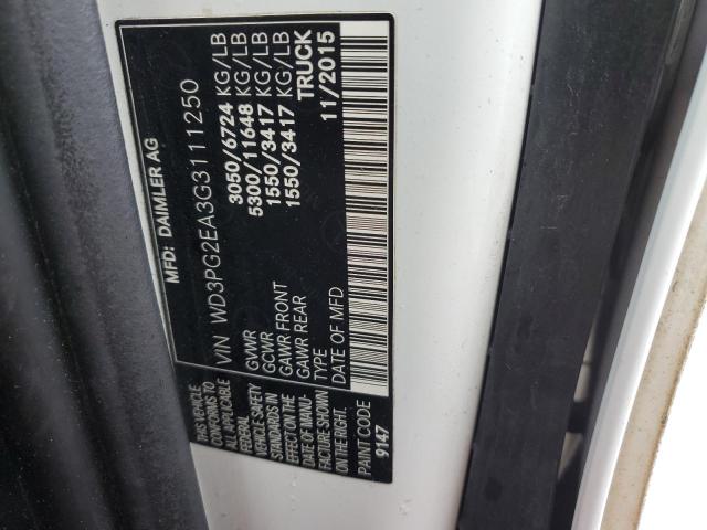 2016 MERCEDES-BENZ METRIS - WD3PG2EA3G3111250