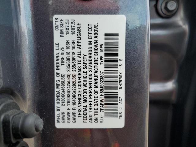 2018 HONDA CR-V EXL - 7FARW1H89JE023807