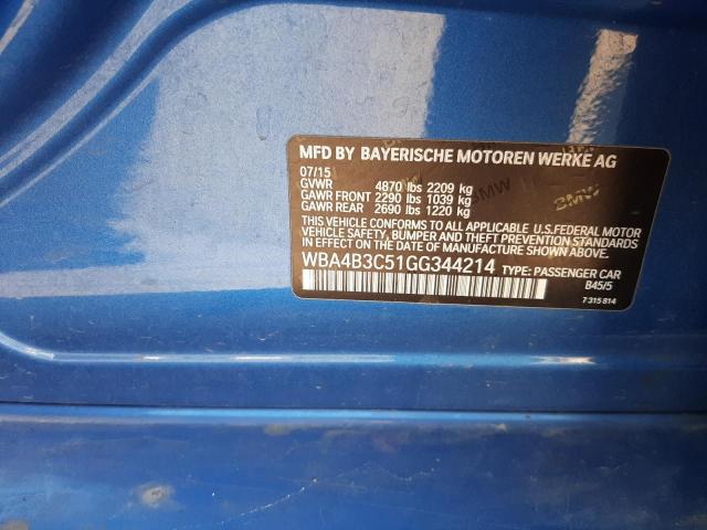 2016 BMW 435 XI GRA - WBA4B3C51GG344214