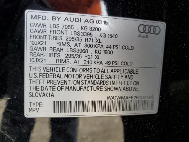 2015 AUDI Q7 TDI PRE - WA1WMAFE2FD021645