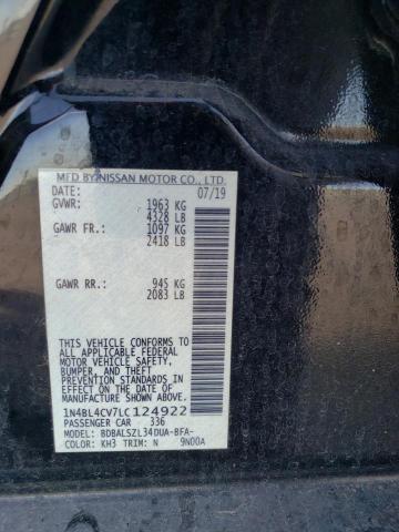 2020 NISSAN ALTIMA SR 1N4BL4CV7LC124922