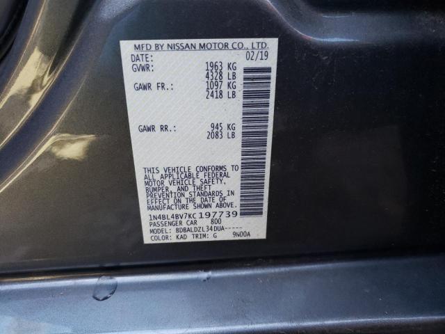 2019 NISSAN ALTIMA S - 1N4BL4BV7KC197739
