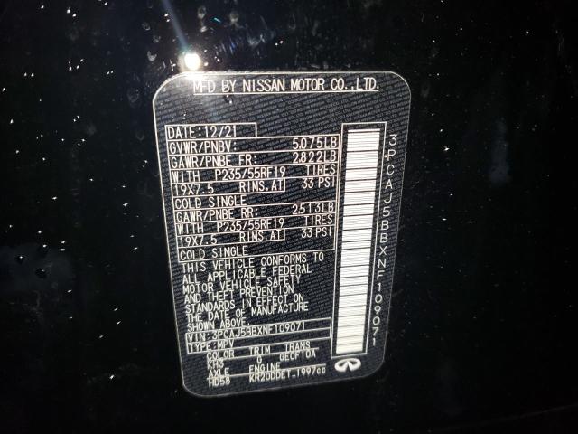 2022 INFINITI QX50 LUXE - 3PCAJ5BBXNF109071