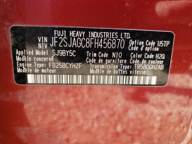 JF2SJAGC8FH456870 Subaru Forester 2.5i Premium