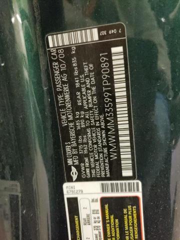WMWMM33599TP90891 Mini Cooper S Clubman