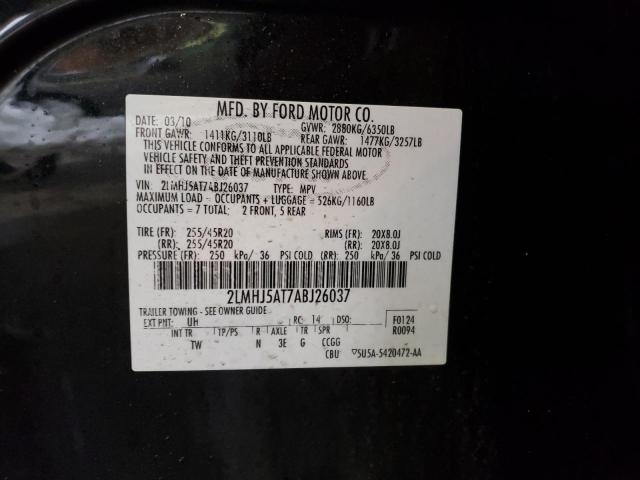 2LMHJ5AT7ABJ26037 Lincoln MKT