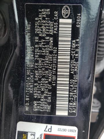 2015 TOYOTA CAMRY LE 4T1BF1FK2FU952162