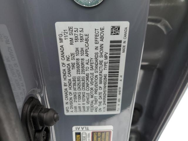 2022 HONDA CR-V EX - 2HKRW2H51NH602840