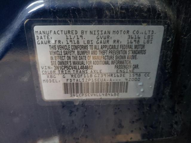 2020 NISSAN KICKS SV - 3N1CP5CV4LL484682