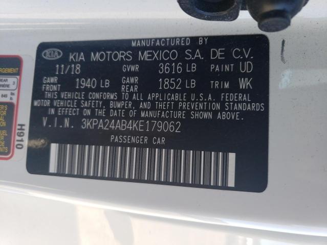 3KPA24AB4KE179062 KIA RIO S