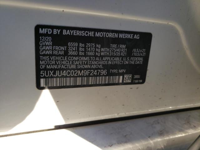 2021 BMW X5 M50I 5UXJU4C02M9F24796