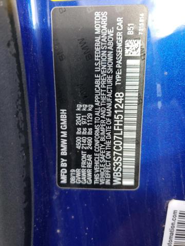 2020 BMW M4 CS WBS3S7C07LFH51248