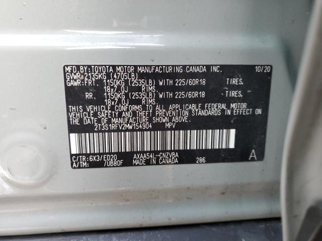 2021 TOYOTA RAV4 TRD O 2T3S1RFV2MW154904