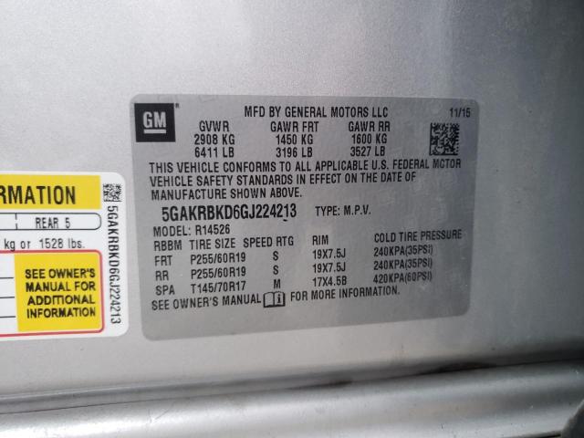 5GAKRBKD6GJ224213 Buick Enclave