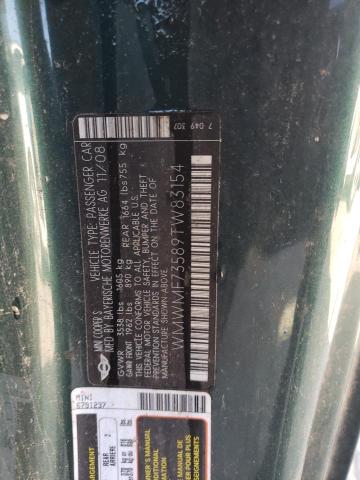 WMWMF73589TW83154 Mini COOPER S