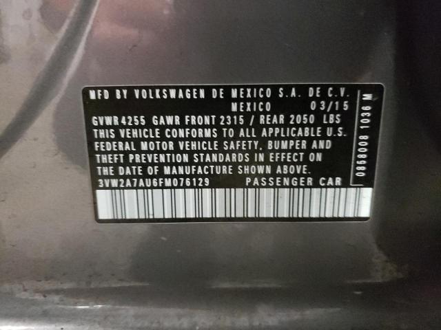 2015 VOLKSWAGEN GOLF TDI - 3VW2A7AU6FM076129