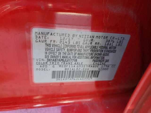 2018 NISSAN SENTRA S/S - 3N1AB7AP6JL617719