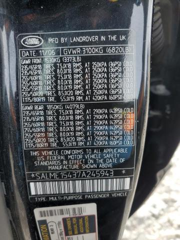 SALME15437A245943 Land Rover RANGEROVER