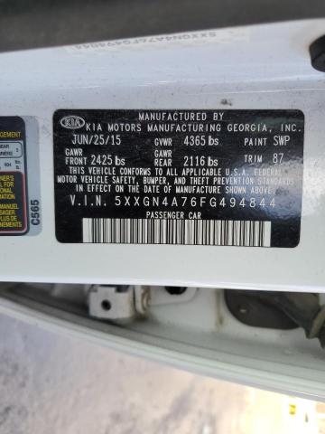 5XXGN4A76FG494844 KIA OPTIMA EX