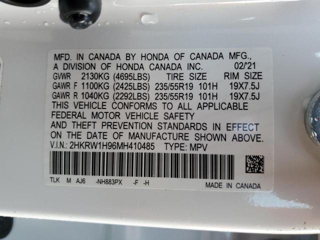 2021 HONDA CR-V TOURI - 2HKRW1H96MH410485