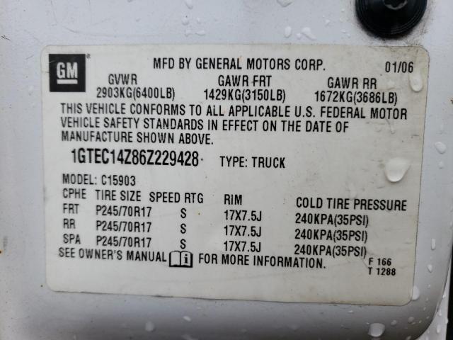 1GTEC14Z86Z229428 GMC New Sierra C1500