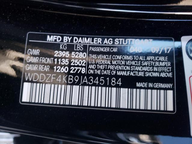 2018 MERCEDES-BENZ E 300 4MAT - WDDZF4KB9JA345184