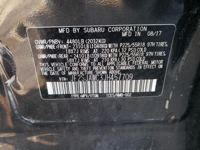 JF2SJAWC3JH457709 Subaru Forester 2.5i Touring